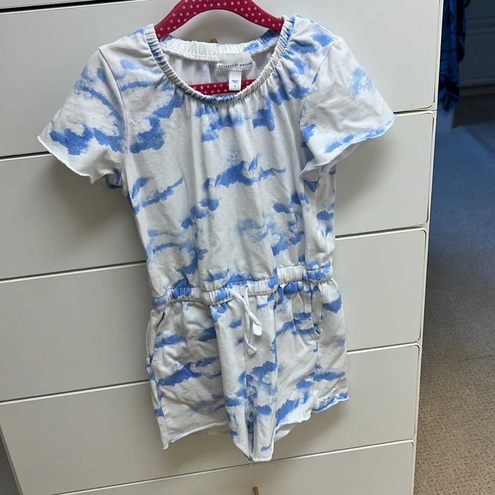 Rockets of Awesome tie dye romper